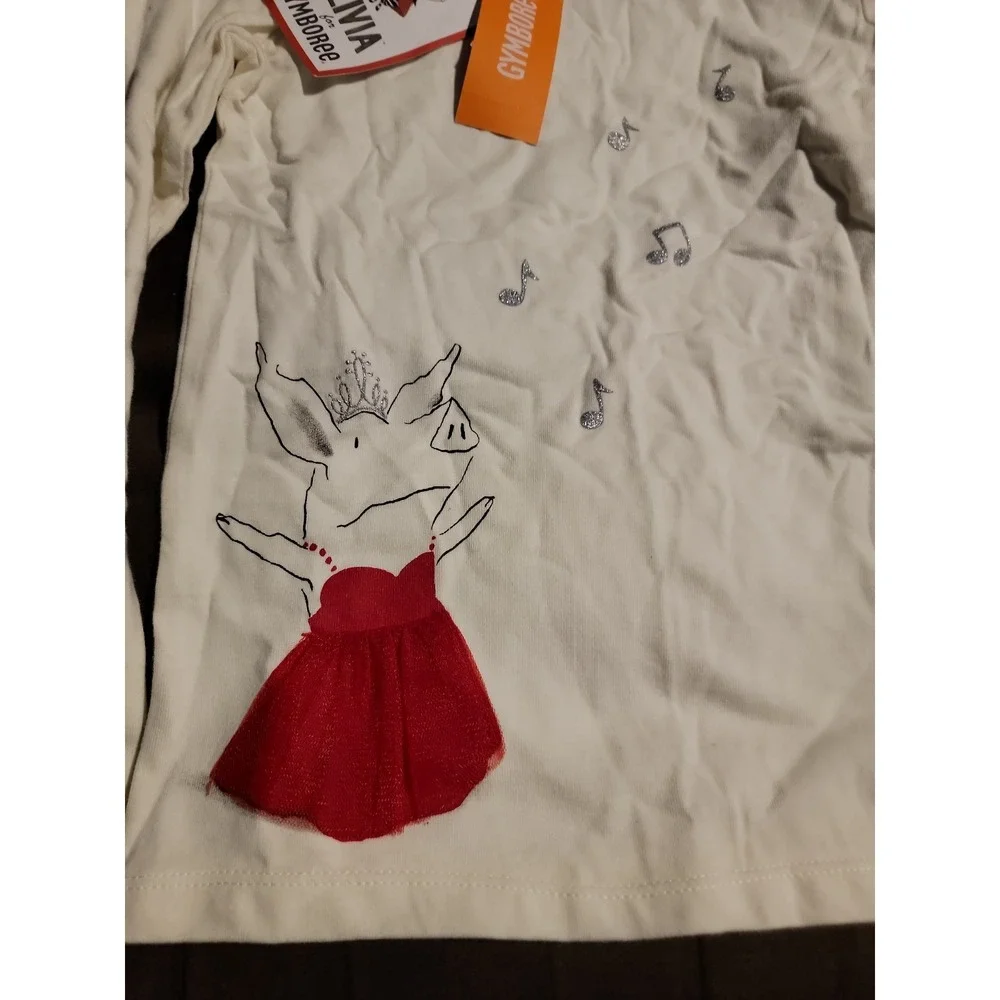 Olivia for gymboree pig music shirt size 8 nwt
